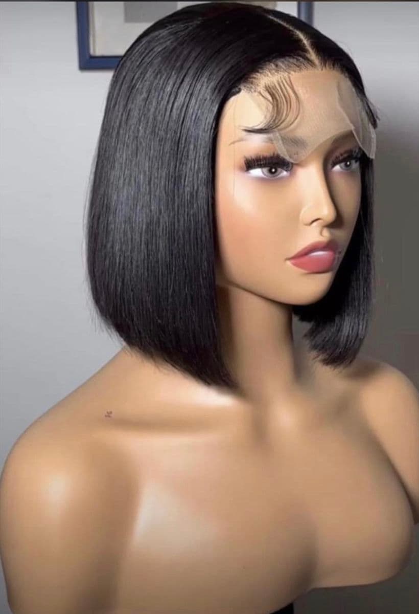 10inches bob wig with 4b4 closure wig