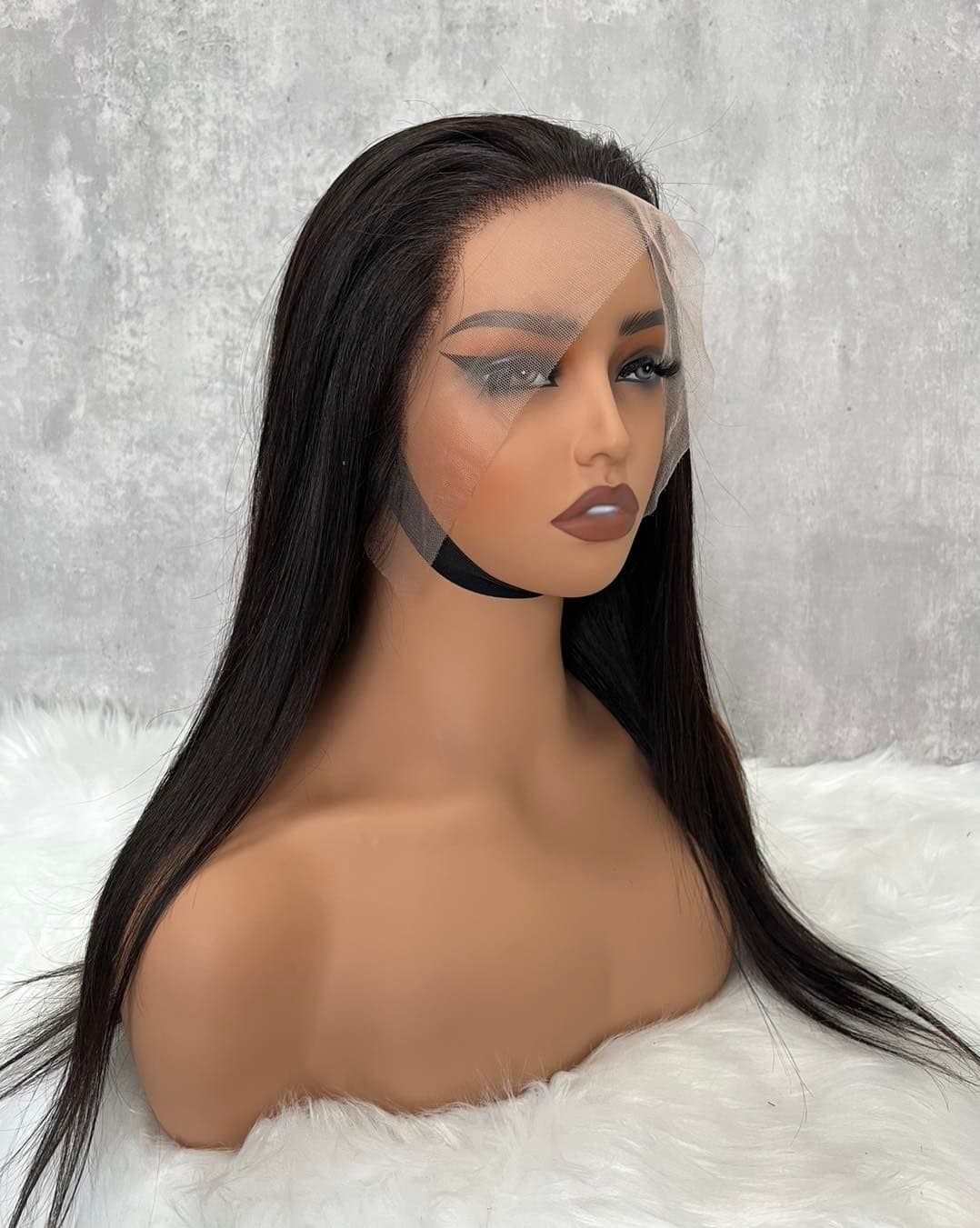 22 inches full frontal lace wig