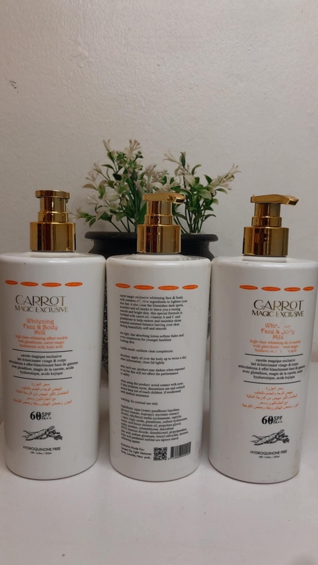 carrot magic exclusive whitening face and body milk - Main Image